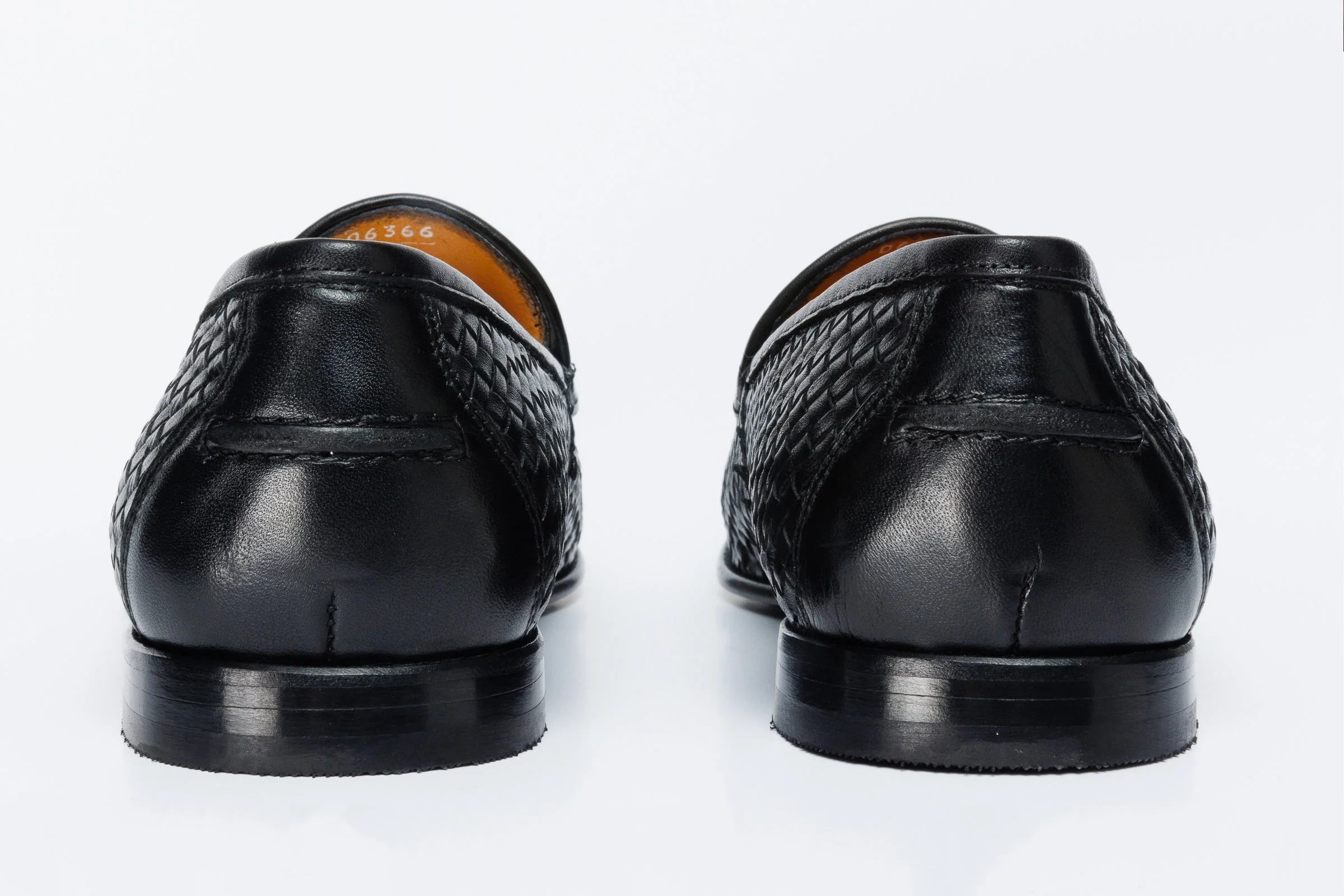 The Mclean Shoe Black Leather Woven Tassel Loafer Men  Shoe - Image 4
