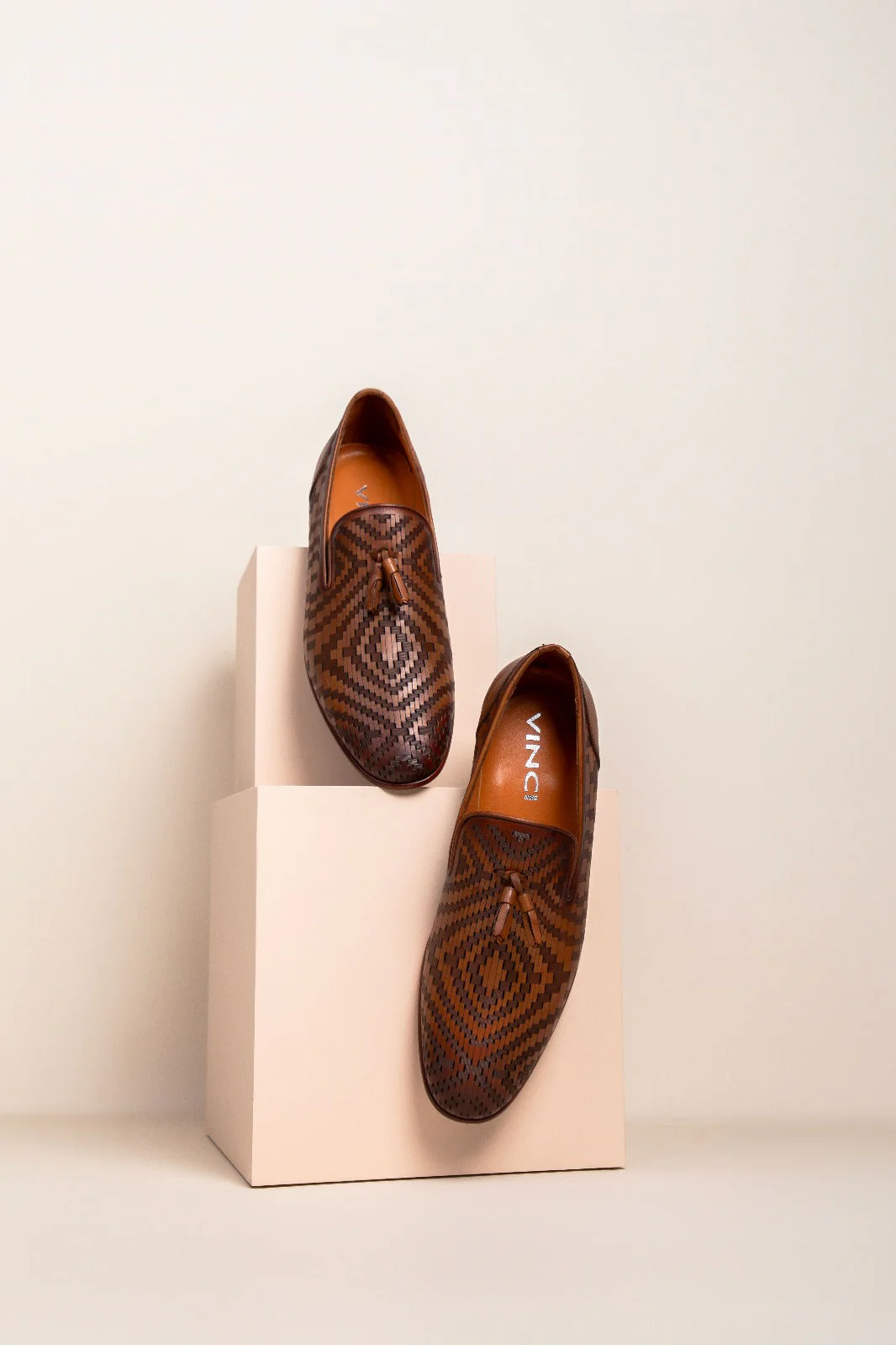The Meram Brown Leather Tassel Slip-On Loafer Men Shoe - Image 6