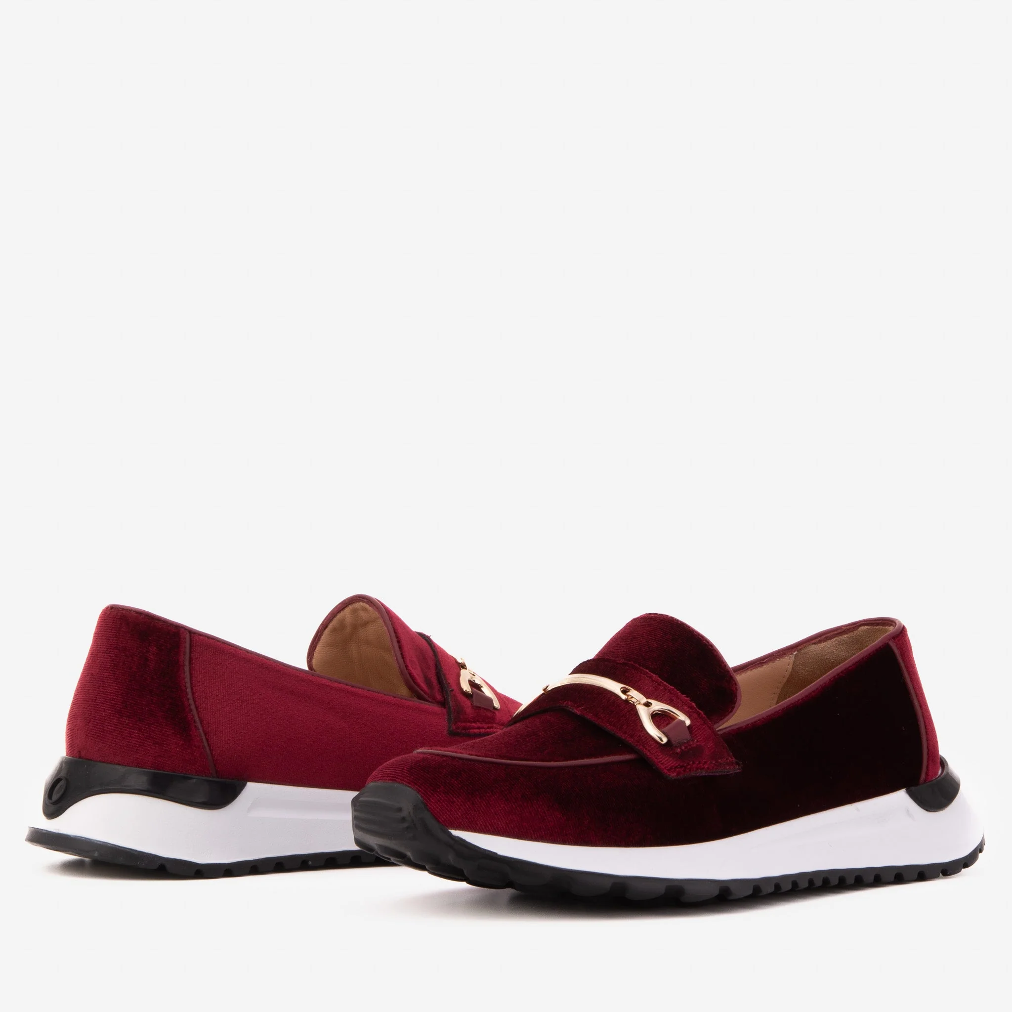 The Milan Burgundy Leather Women Sneaker - Image 6