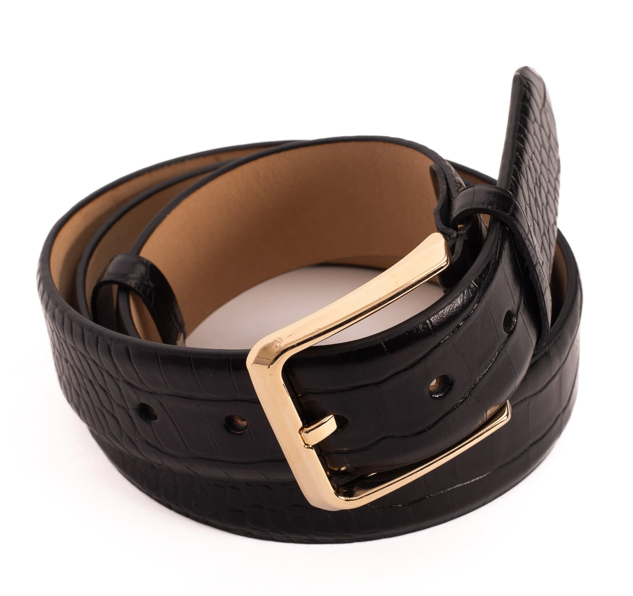 The Monaco Black Leather Belt - Image 6