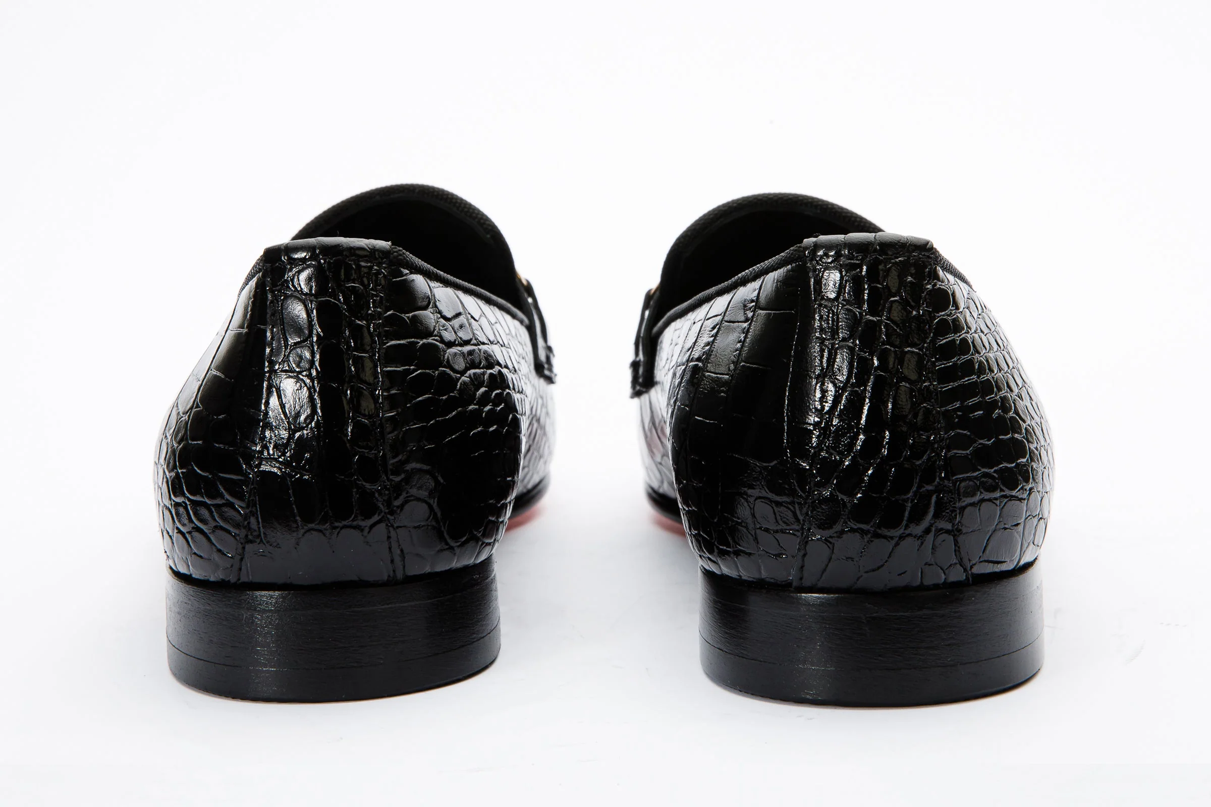 The Monaco Black Leather Men Shoe Bit Loafer - Image 3