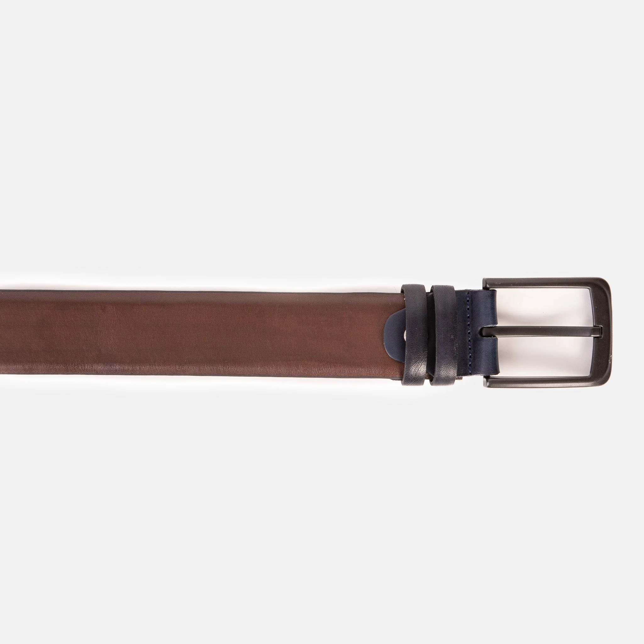 The Neiva Navy/Brown Leather Belt - Image 5