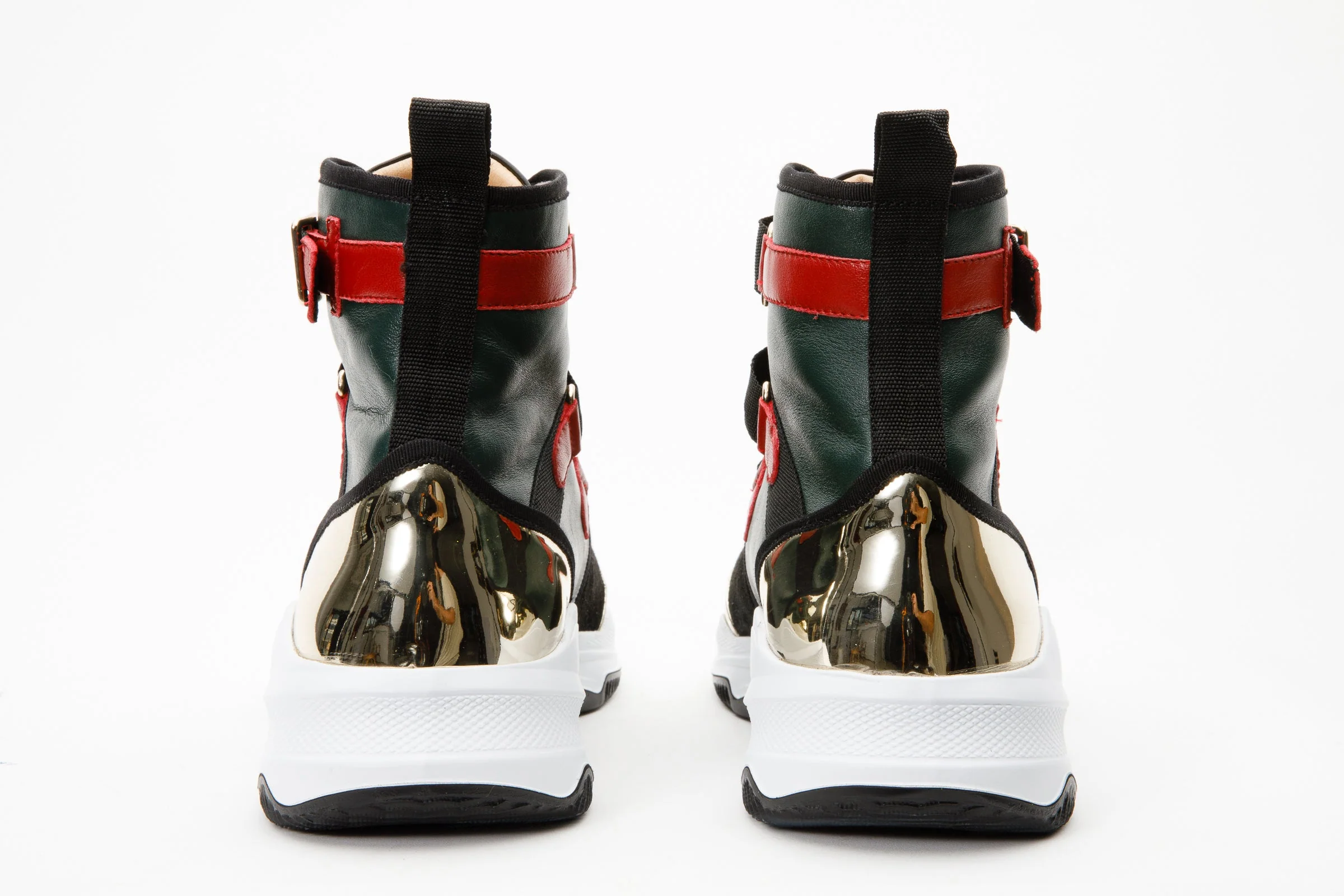 The Ottoman Green & Gold Leather Ankle Women Boot Final Sale! - Image 6