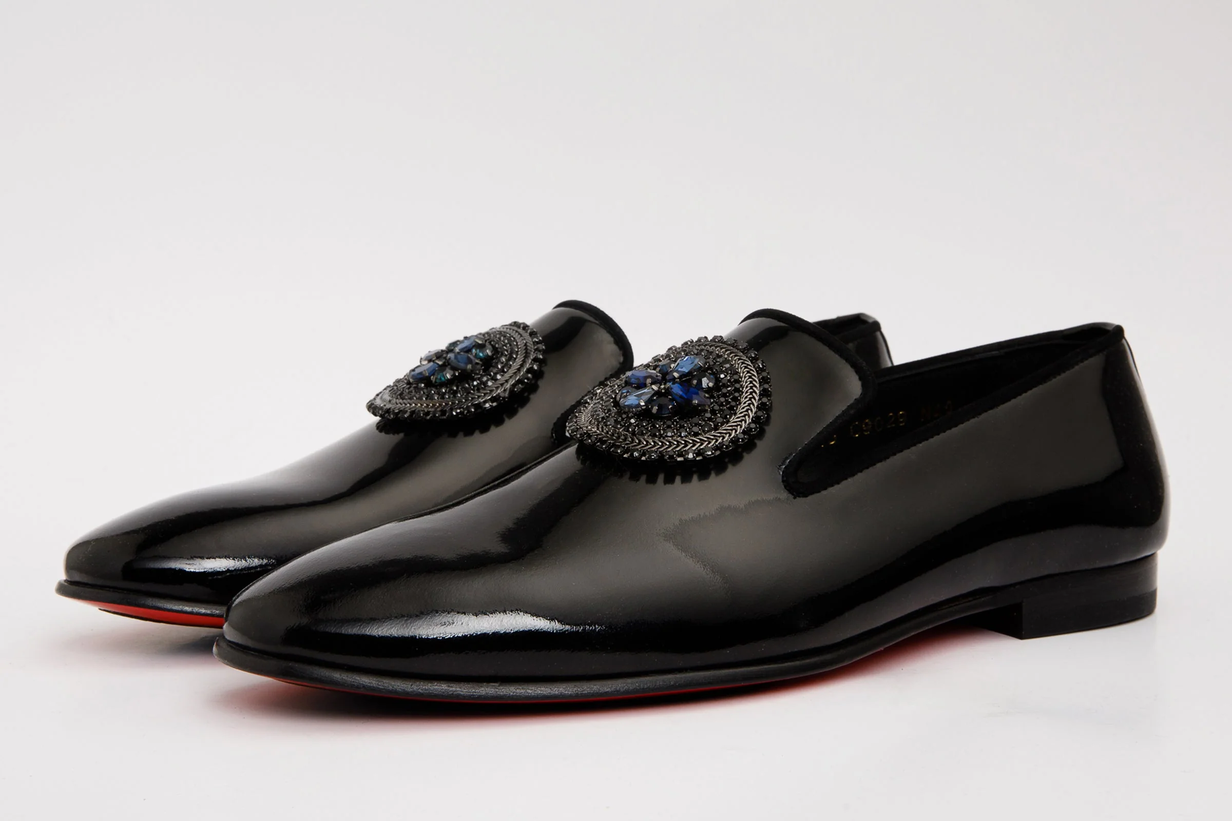 The Pombe Black Patent Leather Dress Slip-on Loafer Men  Shoe - Image 2