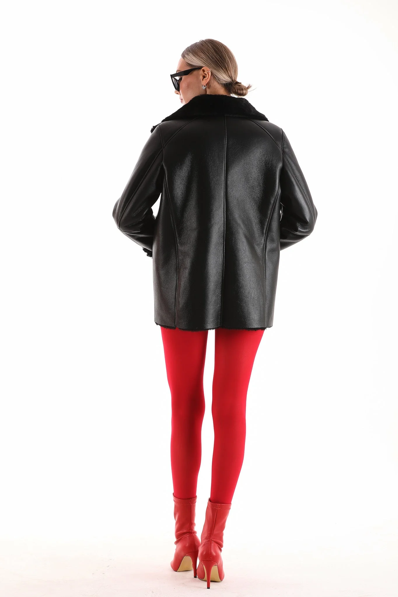The Prague Black Leather Women Jacket - Image 12