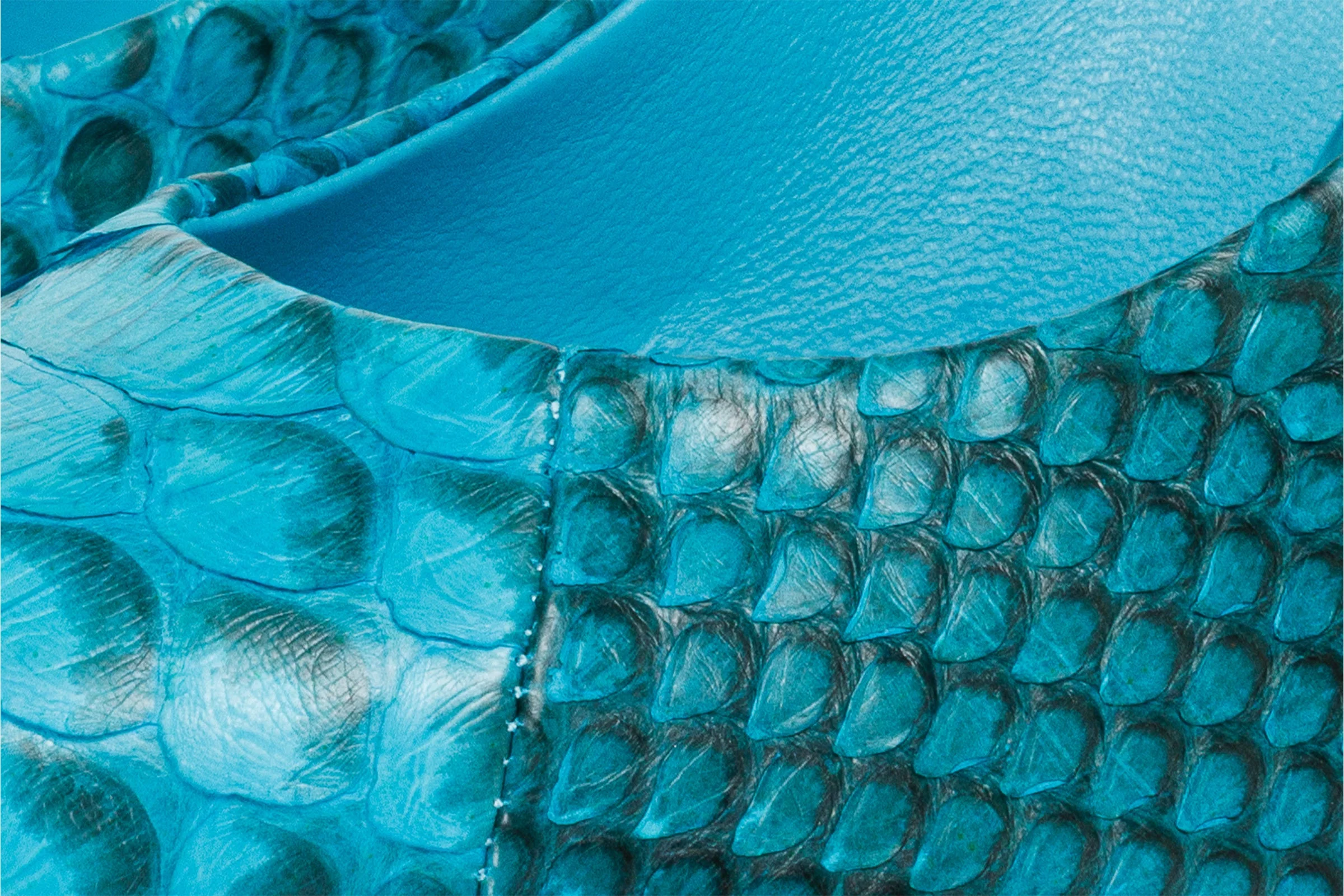 The Queenn Turquoise Pythn Leather Pump Women Shoe - Image 4