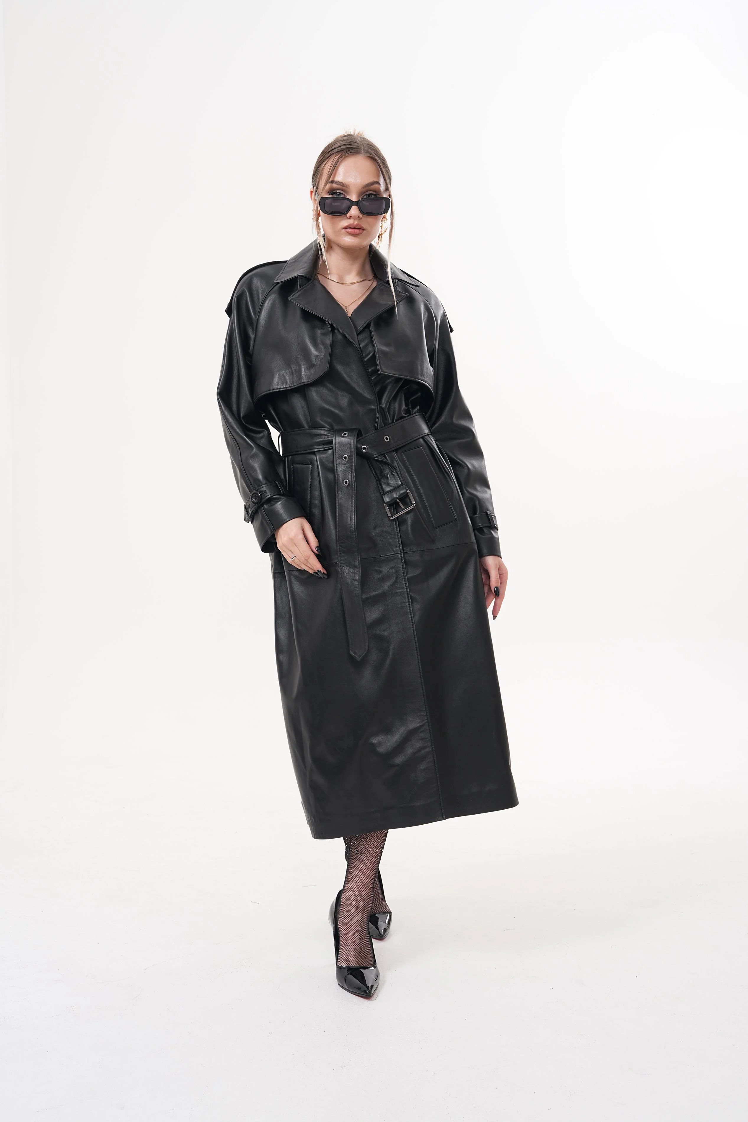 The Raven Black Leather Women Jacket - Image 9