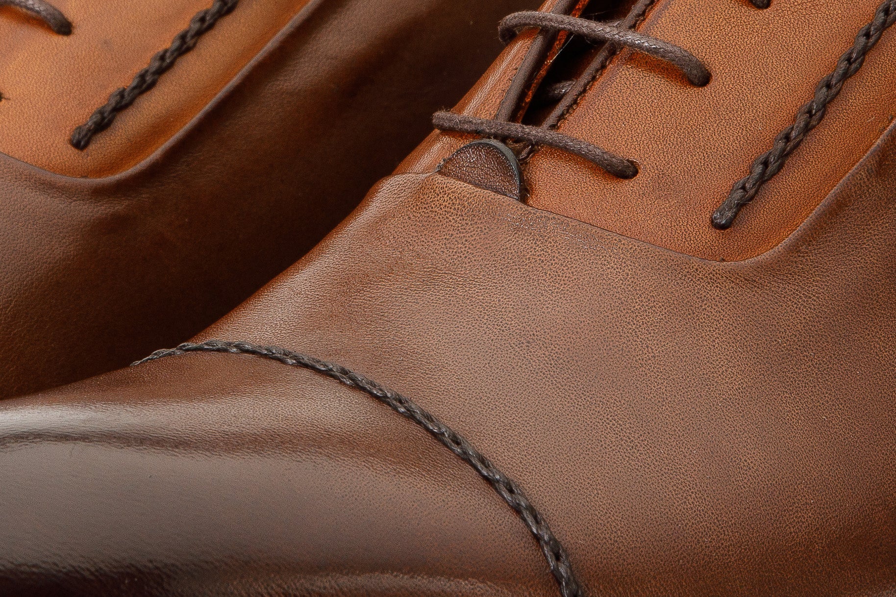 The Rome Tan Leather Oxford Cap-Toe Men Boot - Image 5