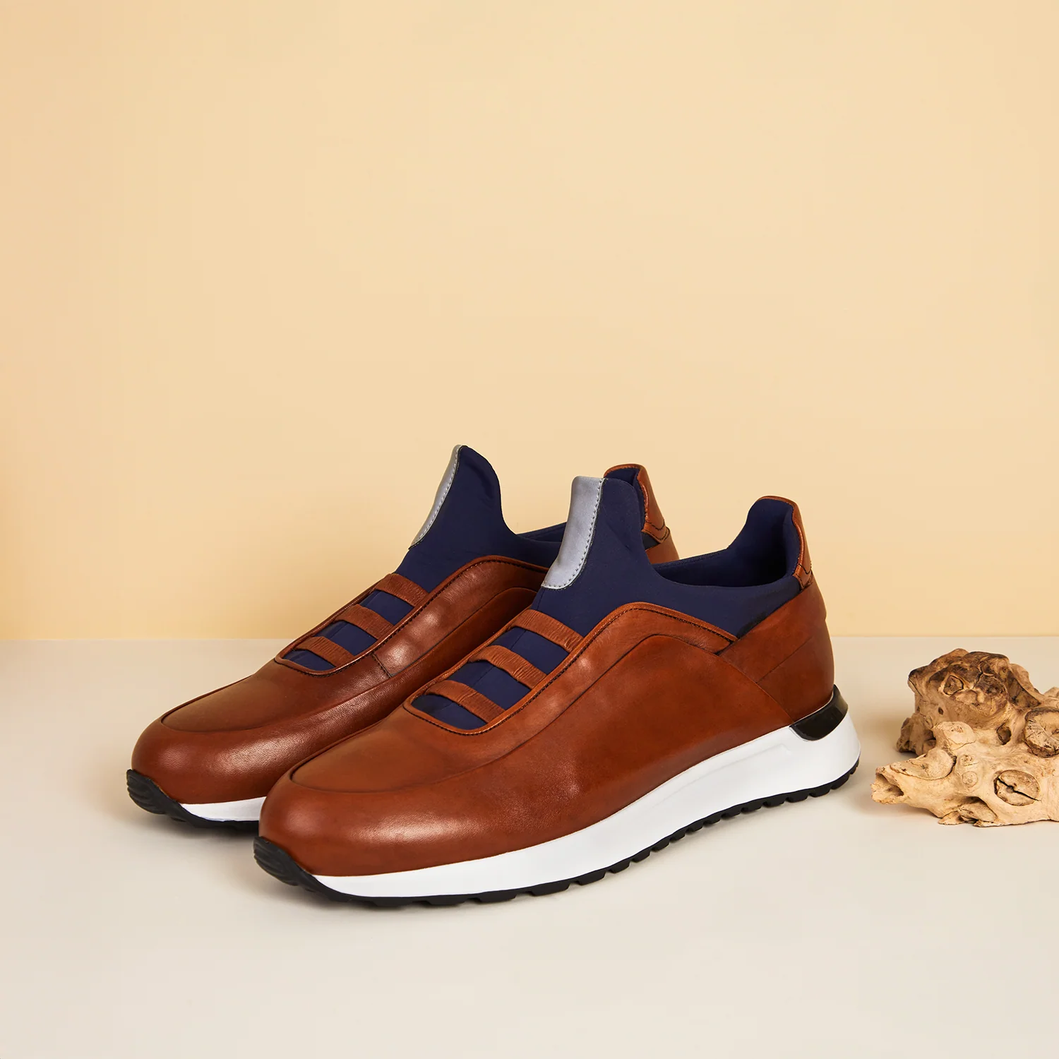 The Sonoma Tan Leather Men Sneaker - Image 6