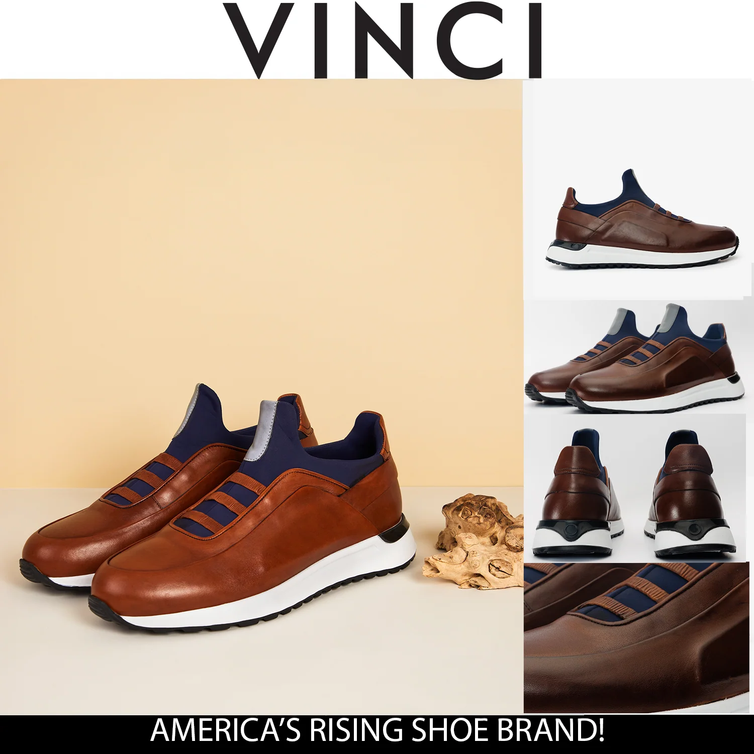 The Sonoma Tan Leather Men Sneaker - Image 8