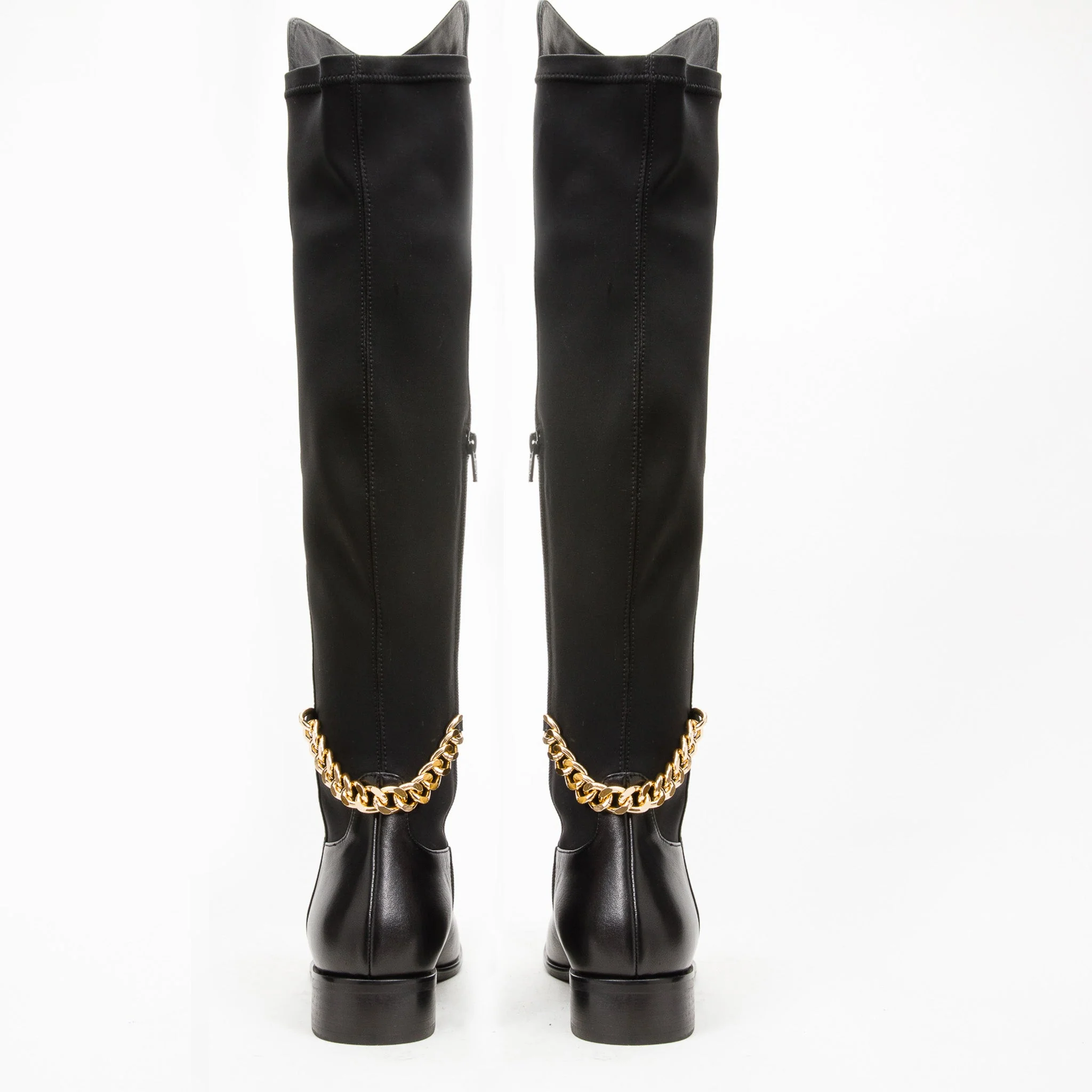 The Tallin Black Leather Knee High Women Boot - Image 3