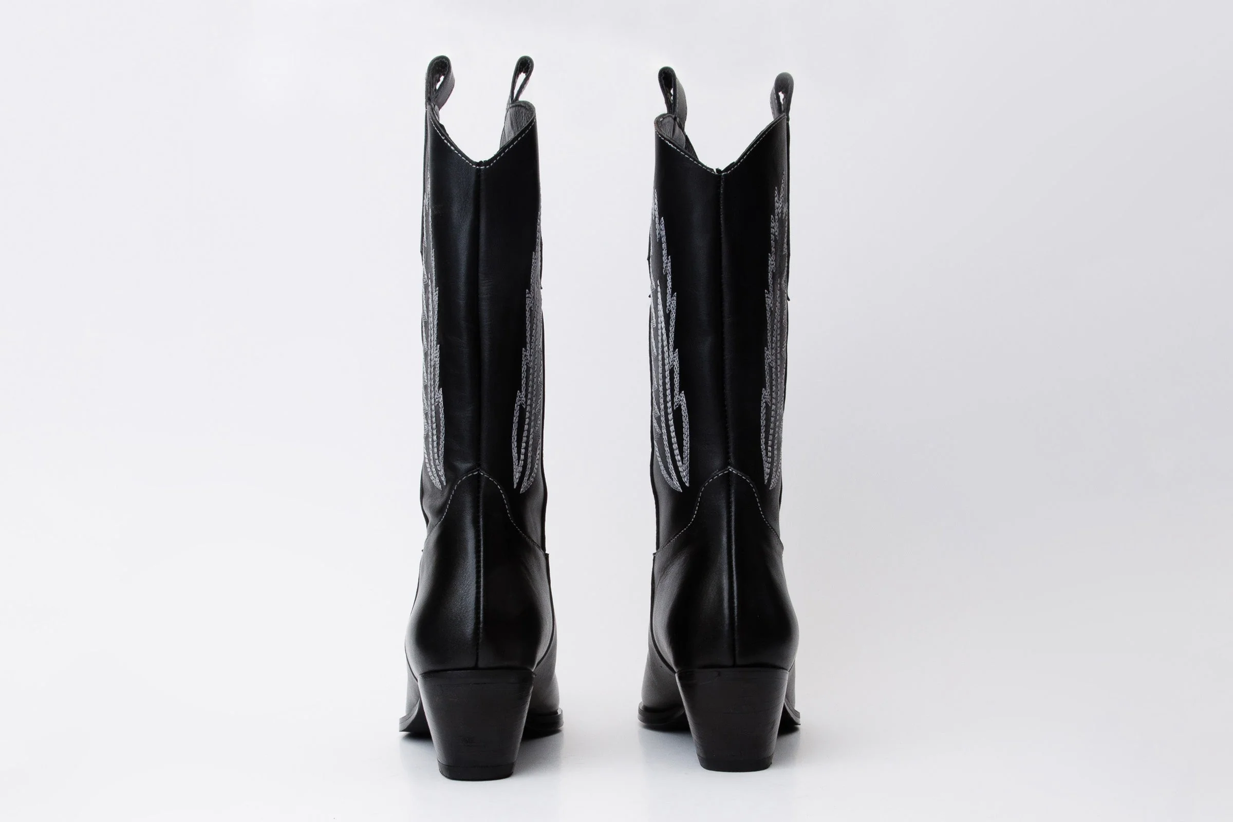 The Togg Black Leather Cowboy Women Boot Final Sale! - Image 4