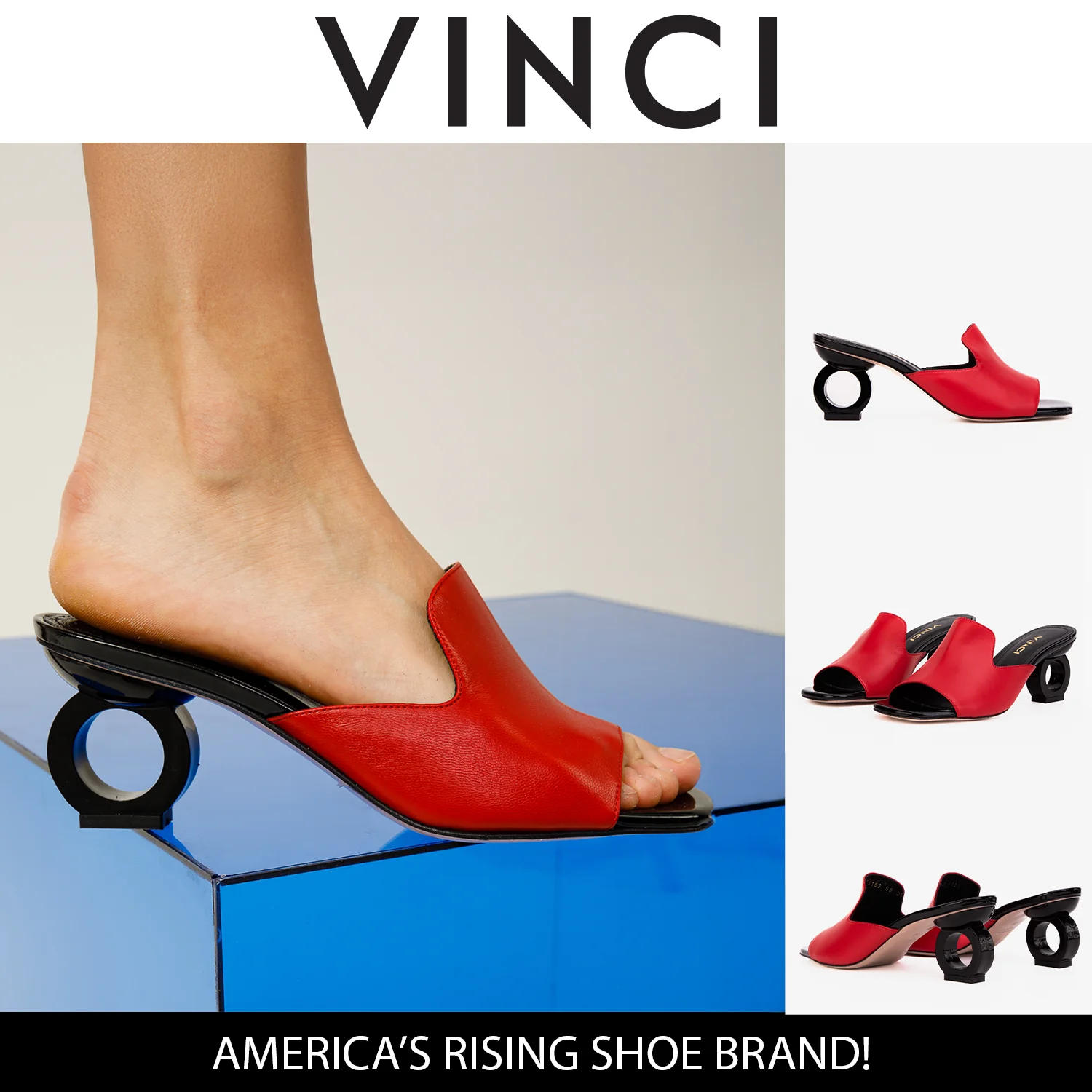 The Tory Red Leather Women Sandal - Image 5