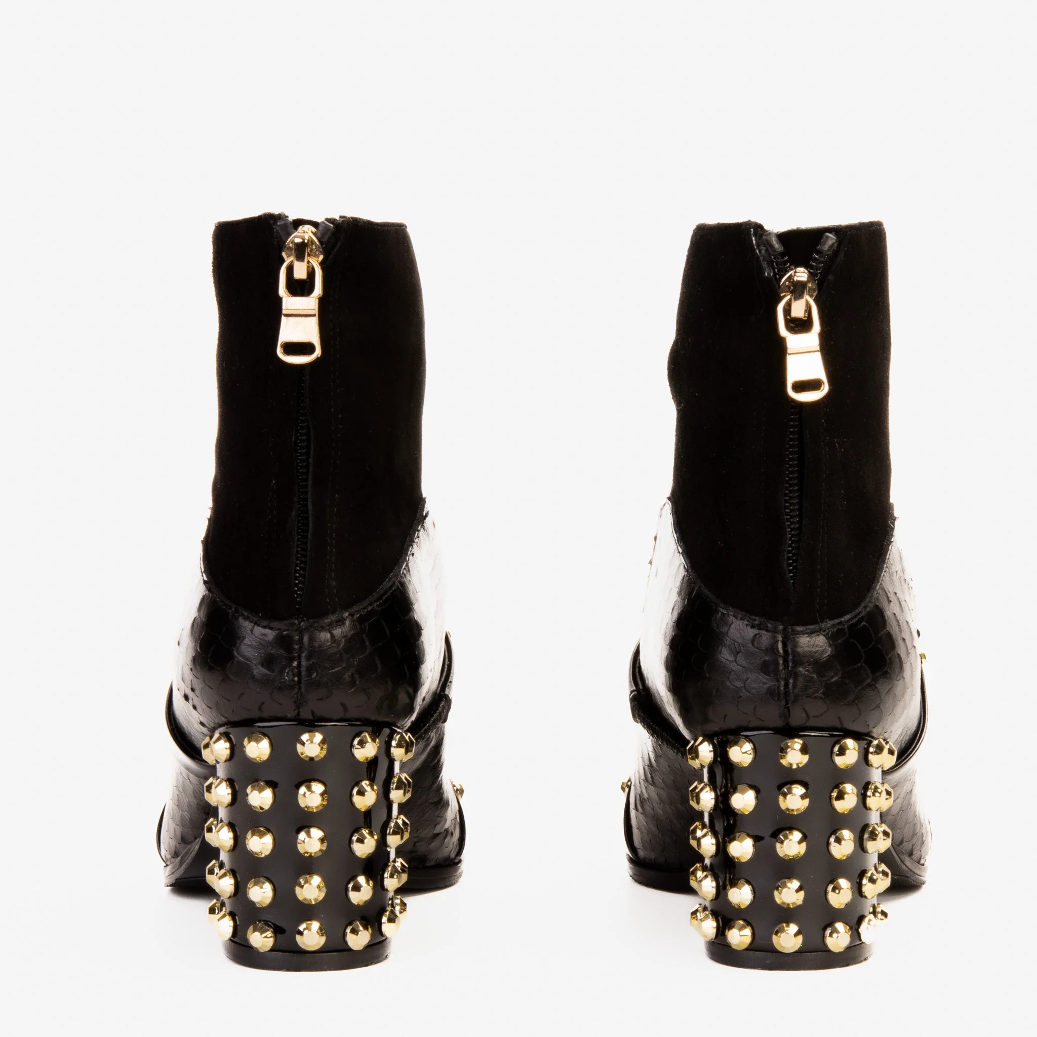 The  Valentina Leather Block Heel Women Boot - Image 8
