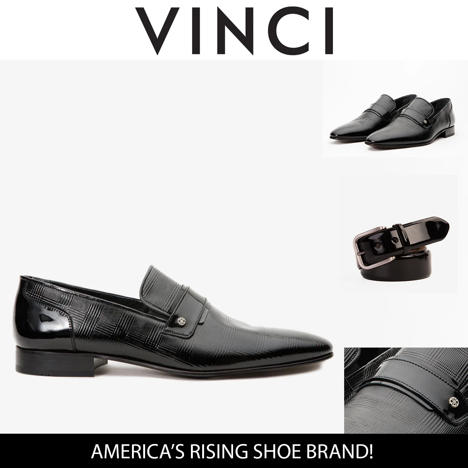 The Warsaw Men Shoe Black Leather Bit Loafer - Image 3