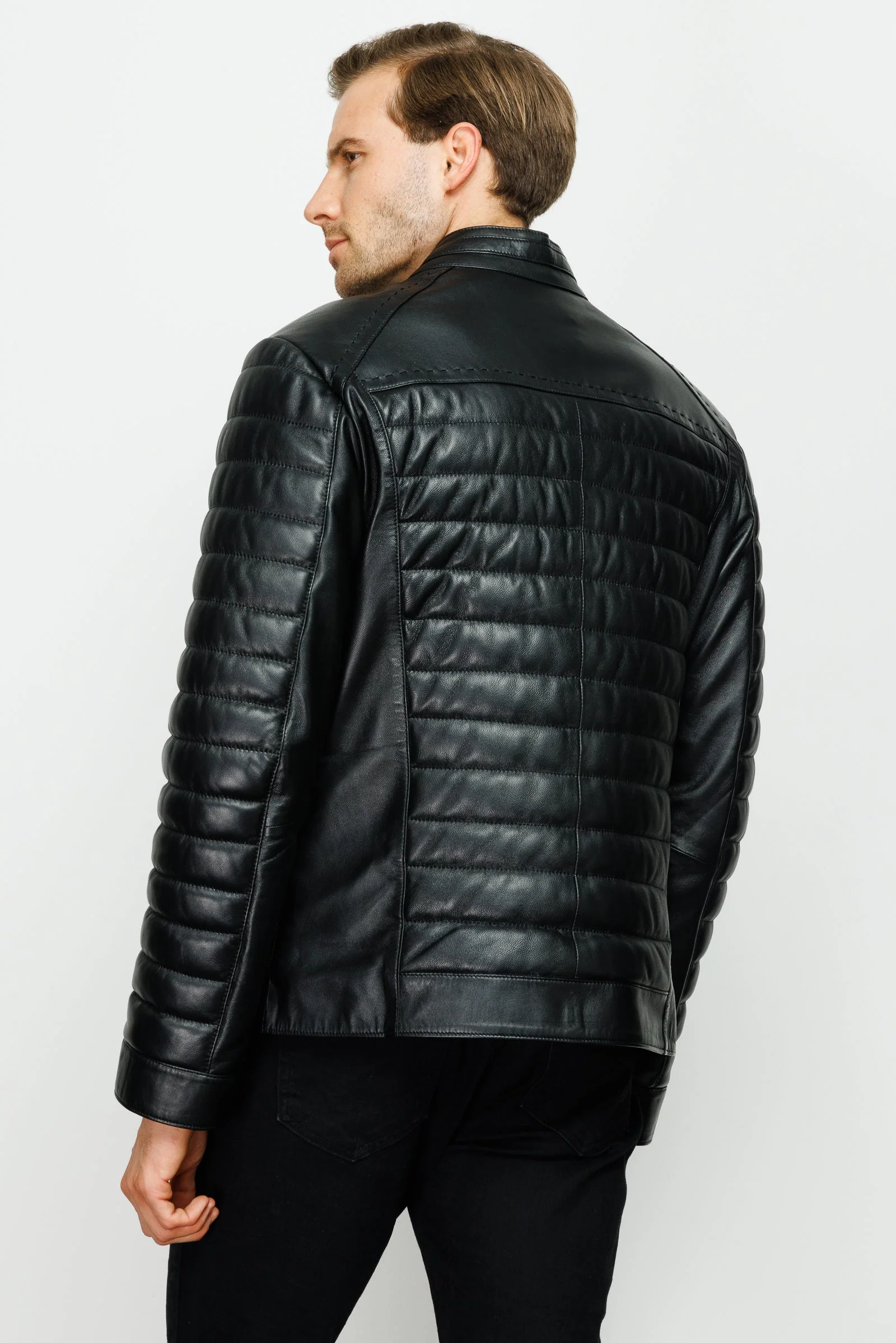 The Wilkerson Black Leather Men Jacket - Image 5