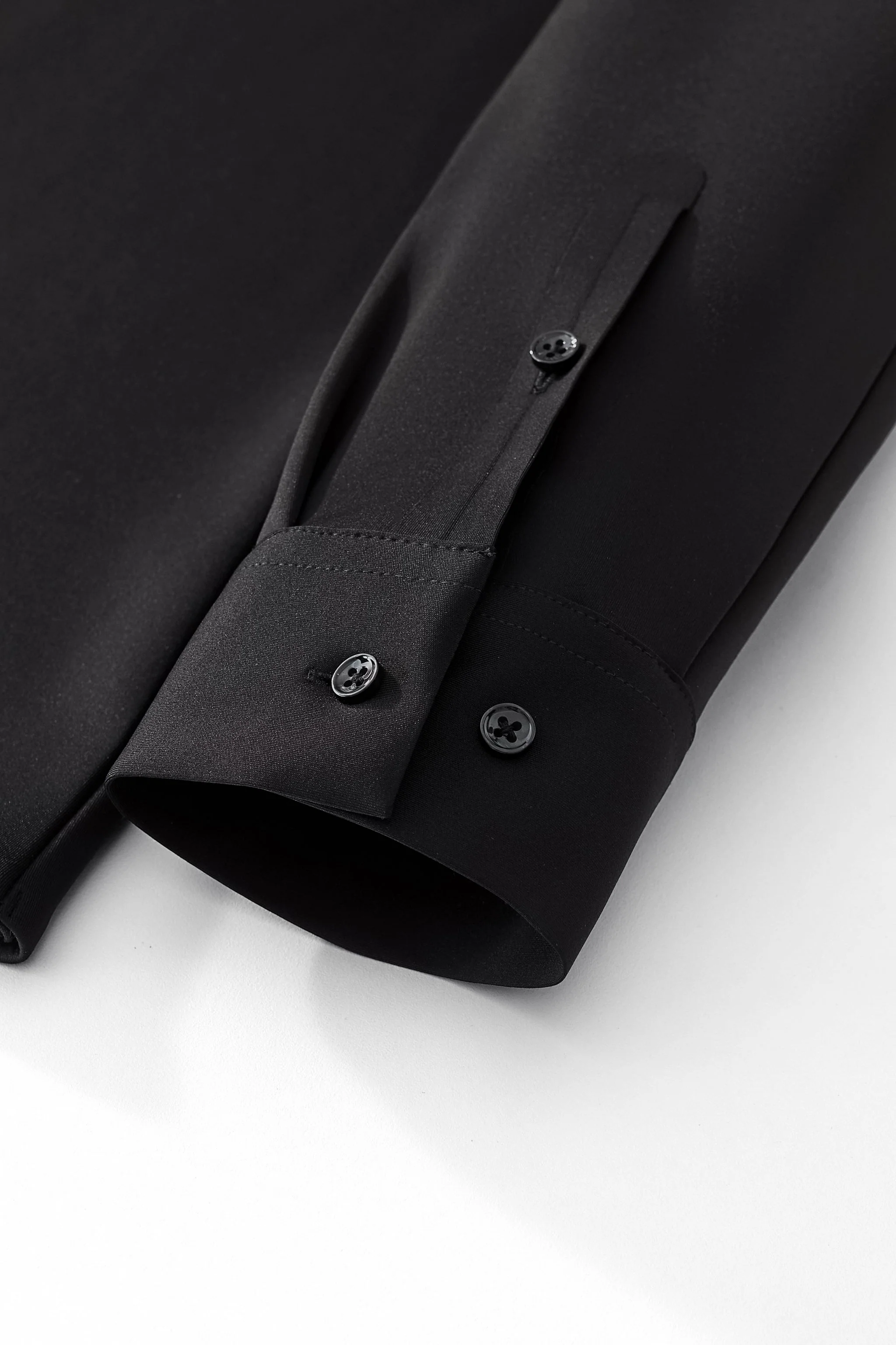 Barocco Velvet Core LS button up Shirt BLACK - Image 6