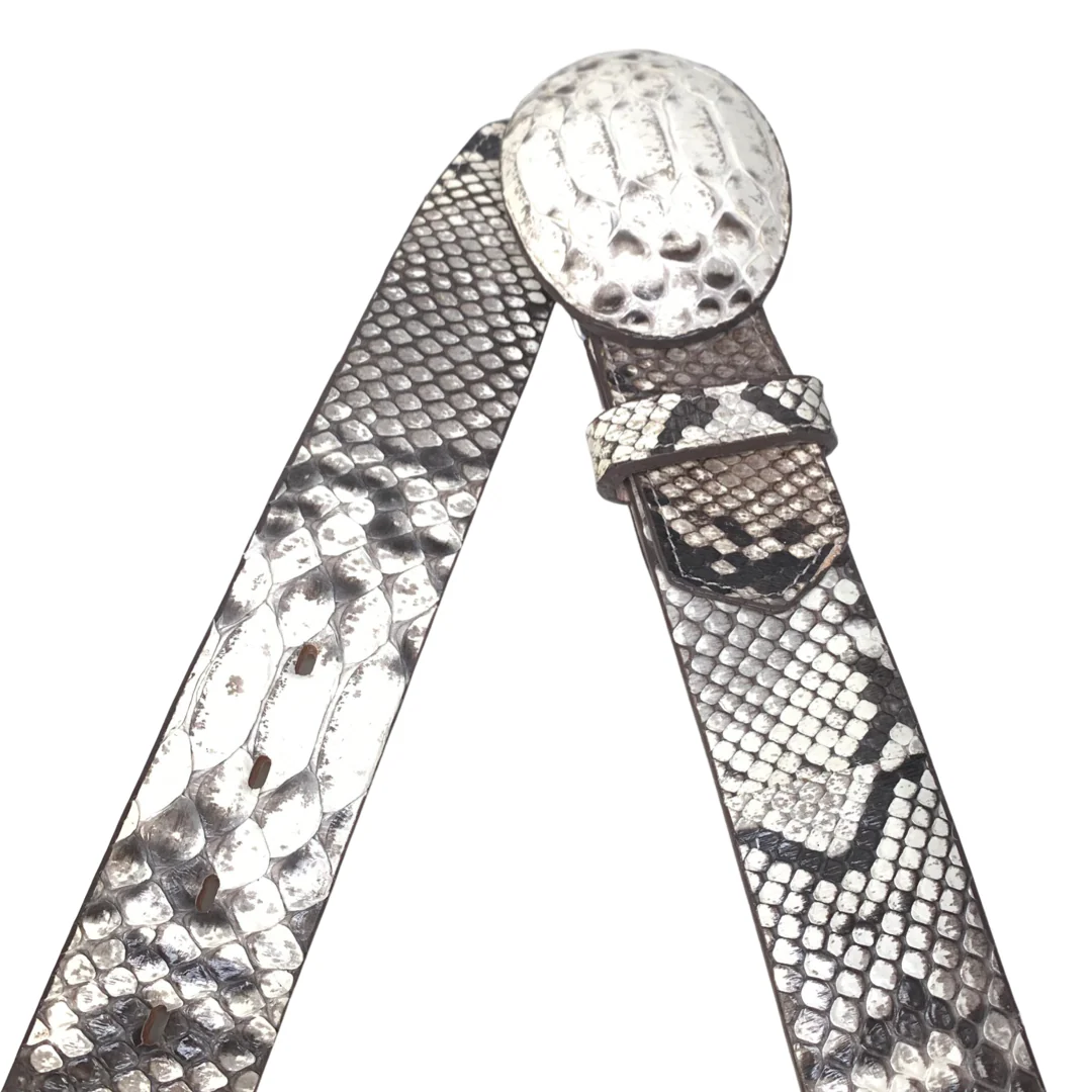 Wild West Boots Natural Python Belt - Image 2