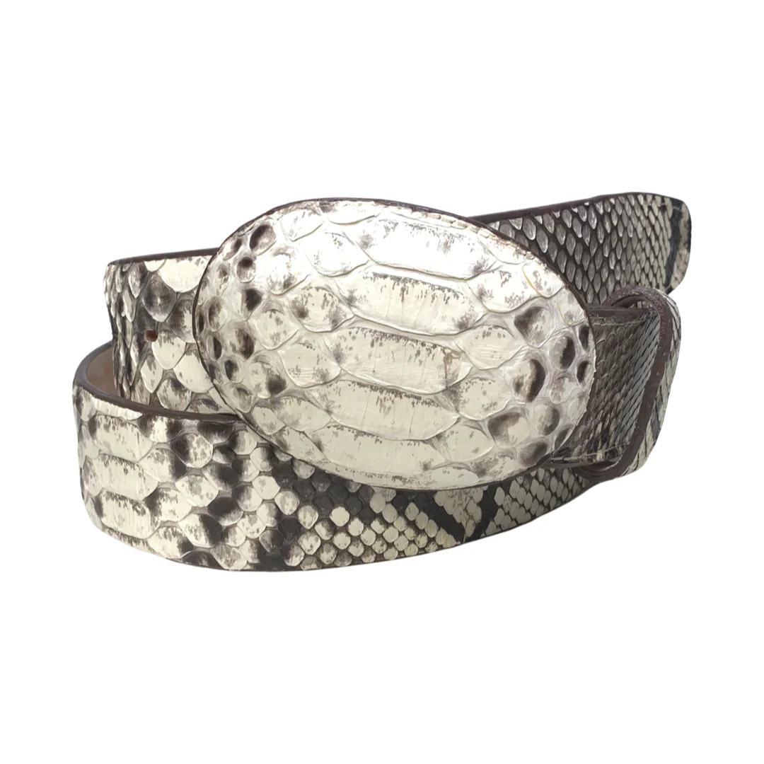 Wild West Boots Natural Python Belt - Image 3