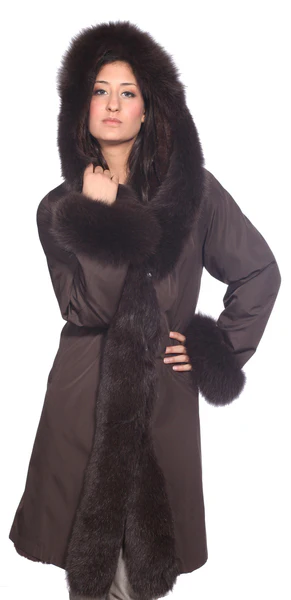 Wilda Leather Empire Fox Fur Stroller - Image 5
