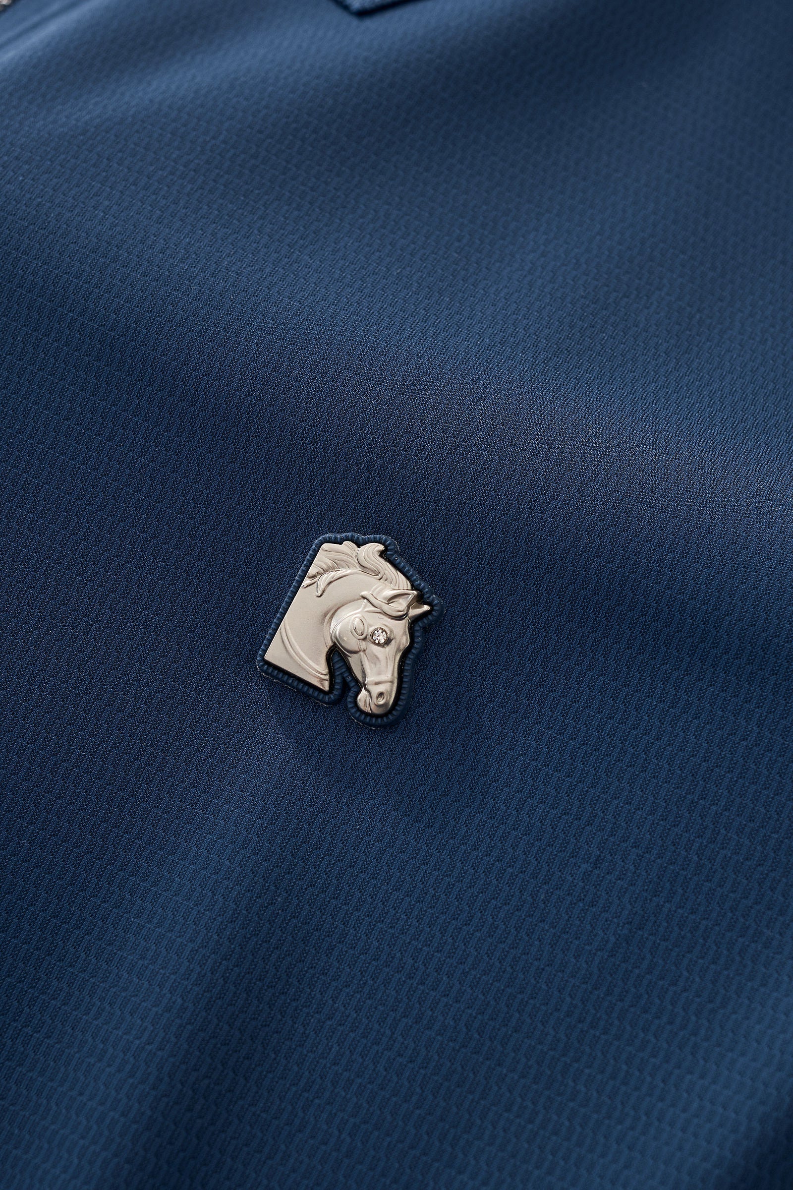 Zip Placket Performance Polo – El Baron DARK BLUE - Image 7